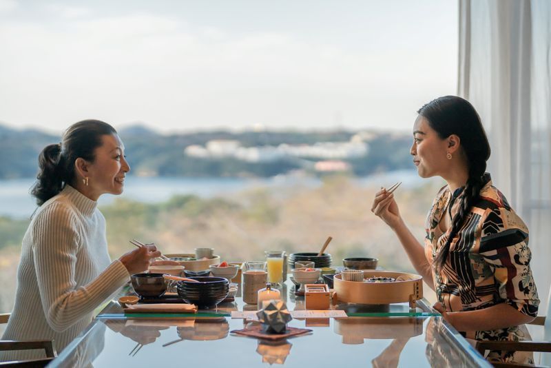 9. A Japanese breakfast featuring food from Shima at Hamayu