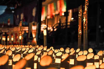 高田本山専修寺のライトアップ（14）