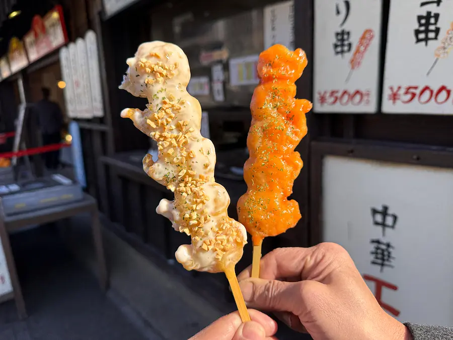 エビマヨ串、エビチリ串