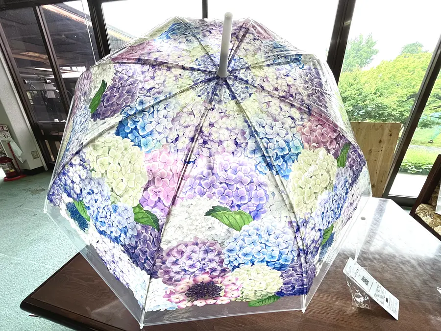 Paraguas de hortensias de Felissimo