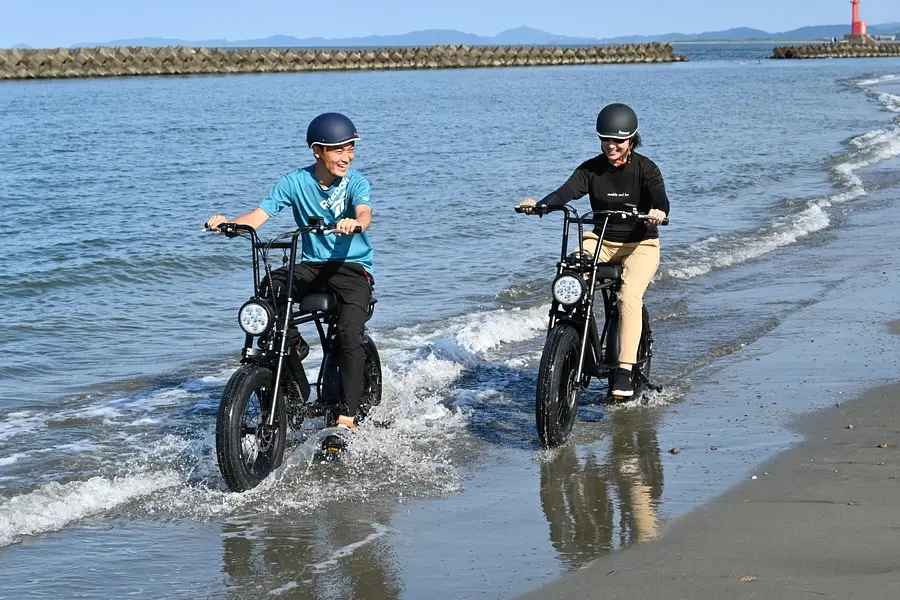 2 jours seulement ! Location de vélos pour rouler sur la plage de sable du camping Oyodo Fureai