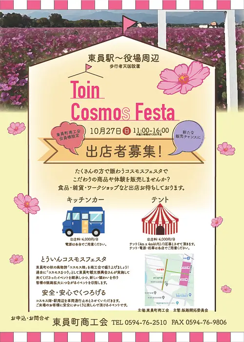 Toin Cosmos Festa flyer