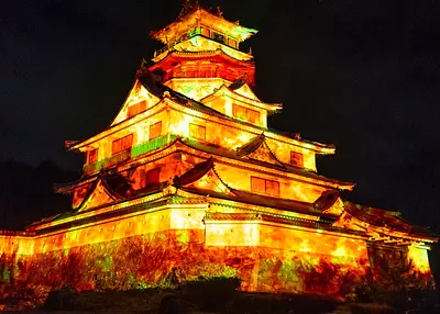 Le château d'Azuchi va-t-il brûler ? Le mapping de projection le plus brillant du monde commence à Ise Ninja Kingdom !
