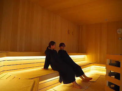 A co-ed sauna lounge has opened! Enjoy nature and health at the Inabe ageki Base bath café