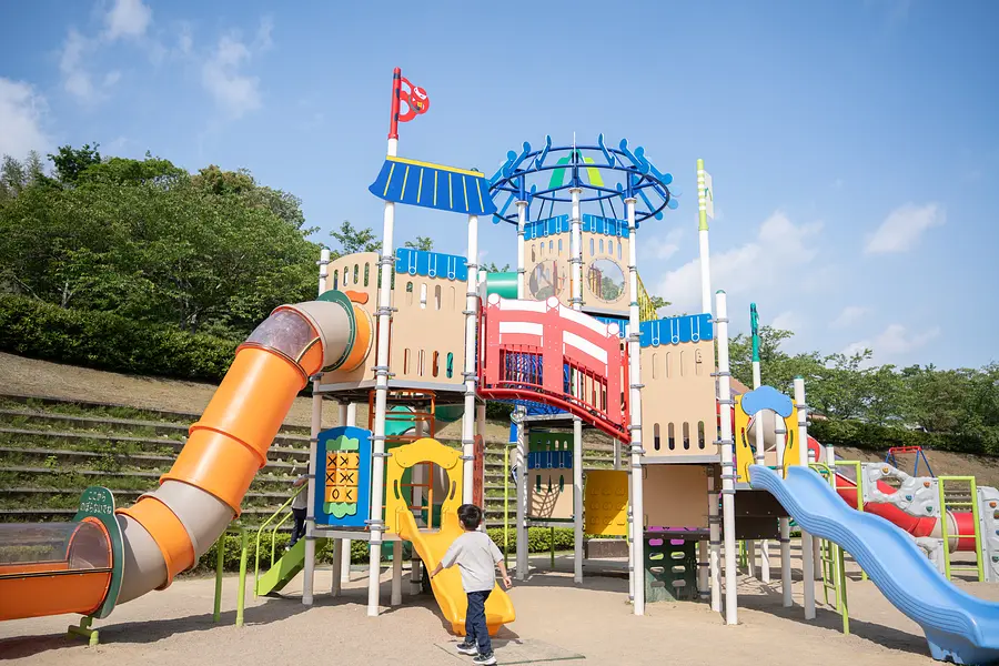 Children&#39;s playground equipment &quot;Wanpaku Kameyama Castle Combination&quot;