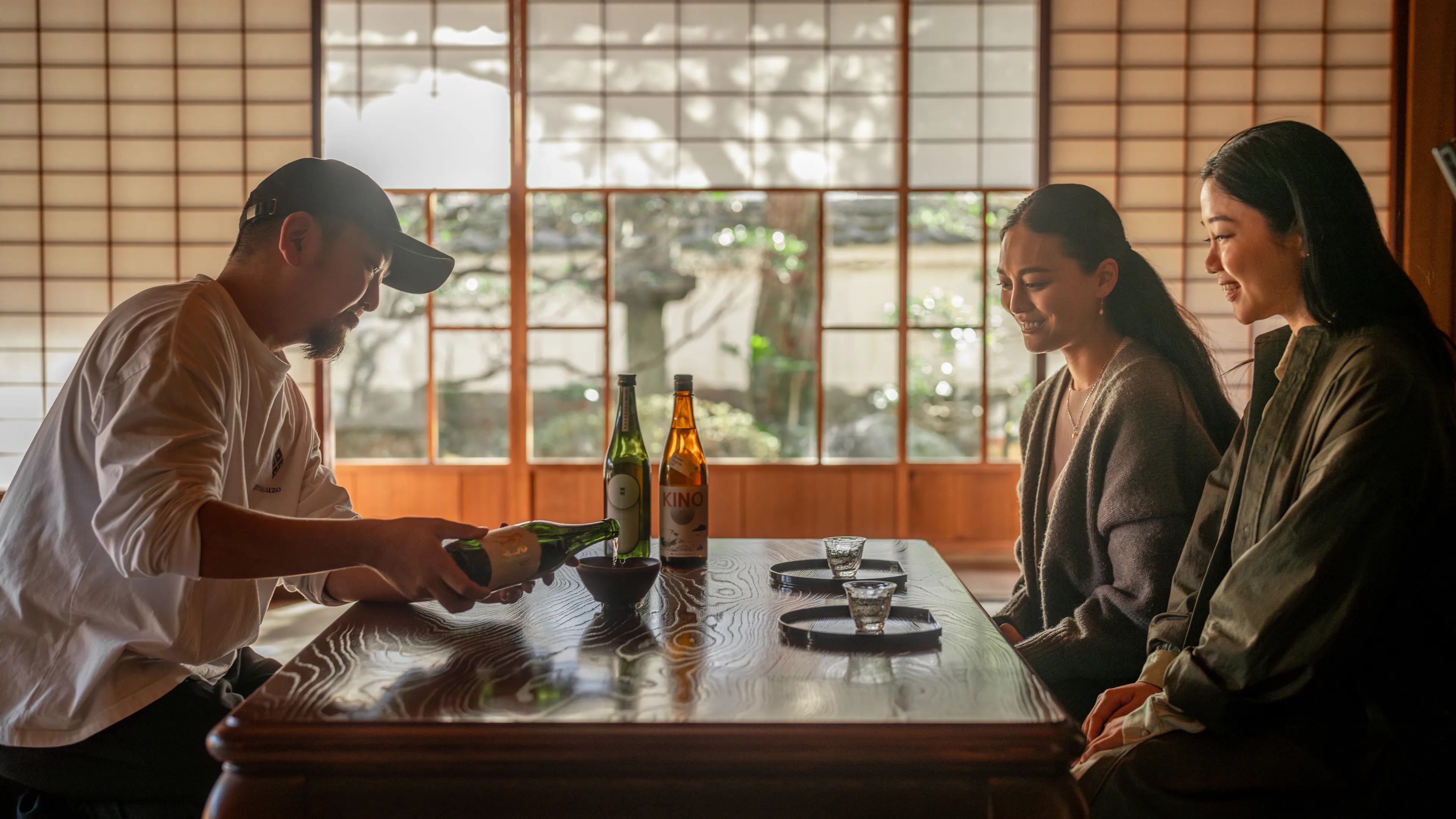 創業200年の老舗酒造見学とミシュラン１つ星「鄙茅」で日本酒ペアリング体験