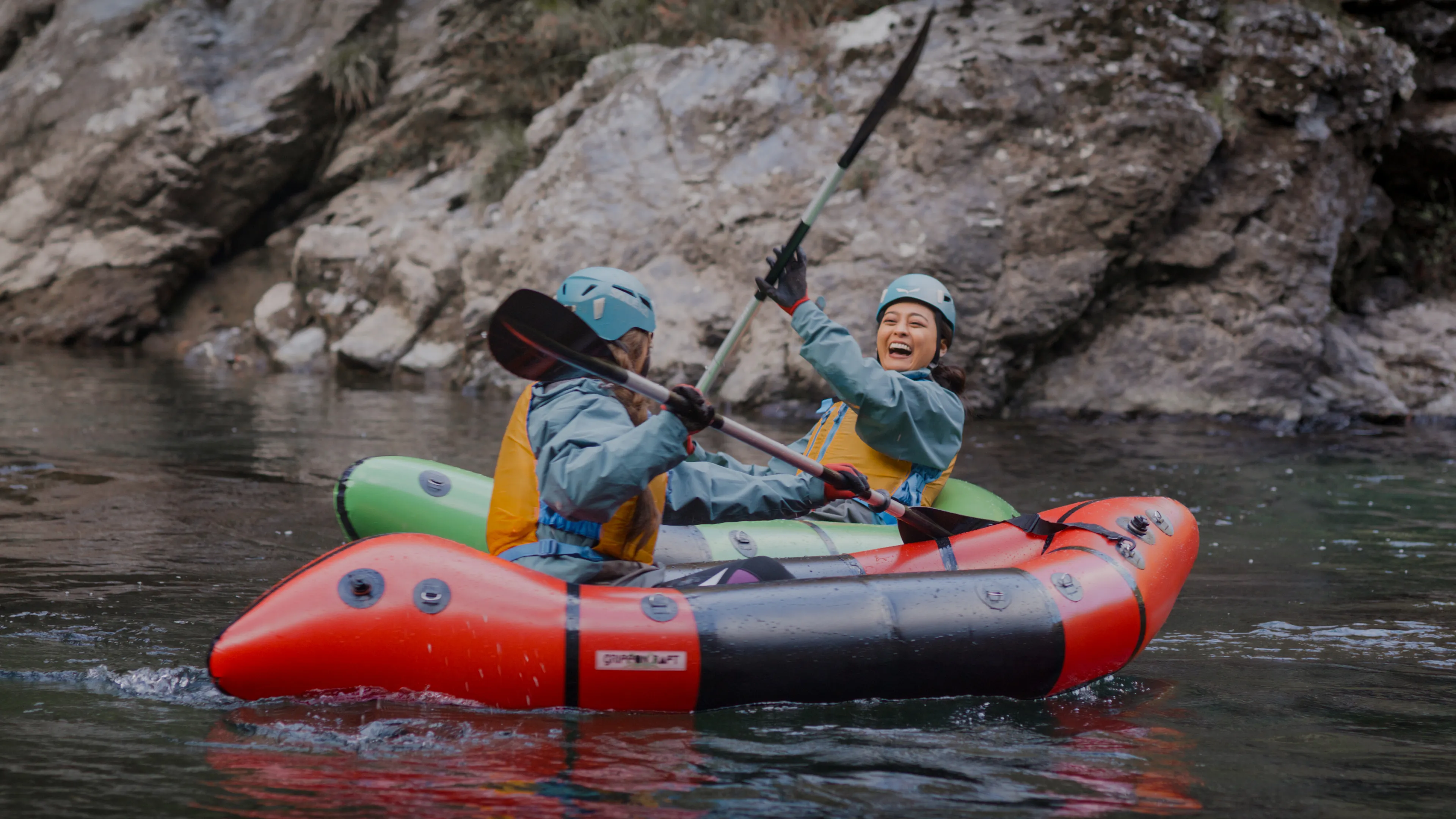 Packrafting tour and pizza making with locals in secluded Okuise