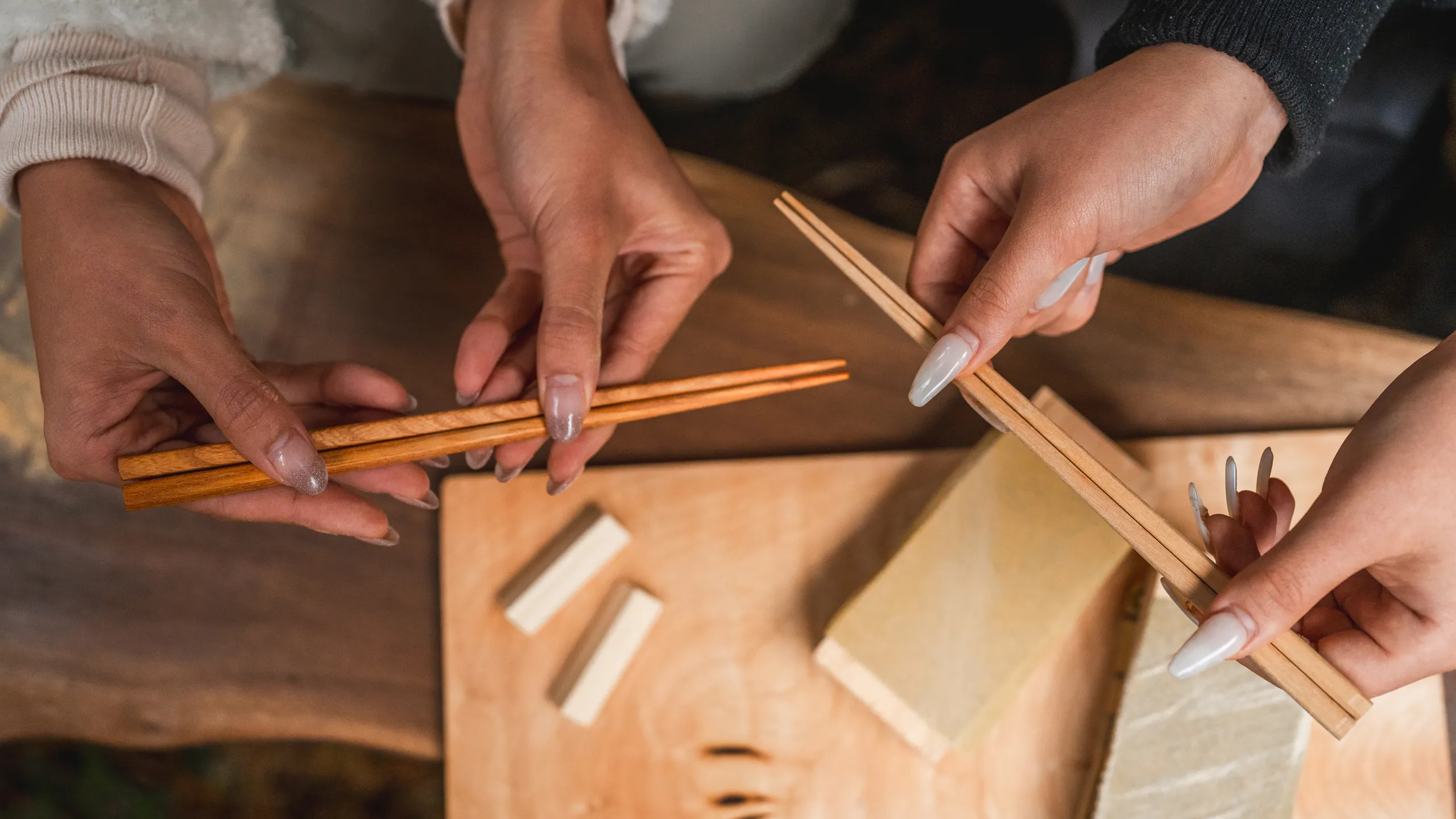 Premium lumbering experience and craft yourown wooden chopsticks