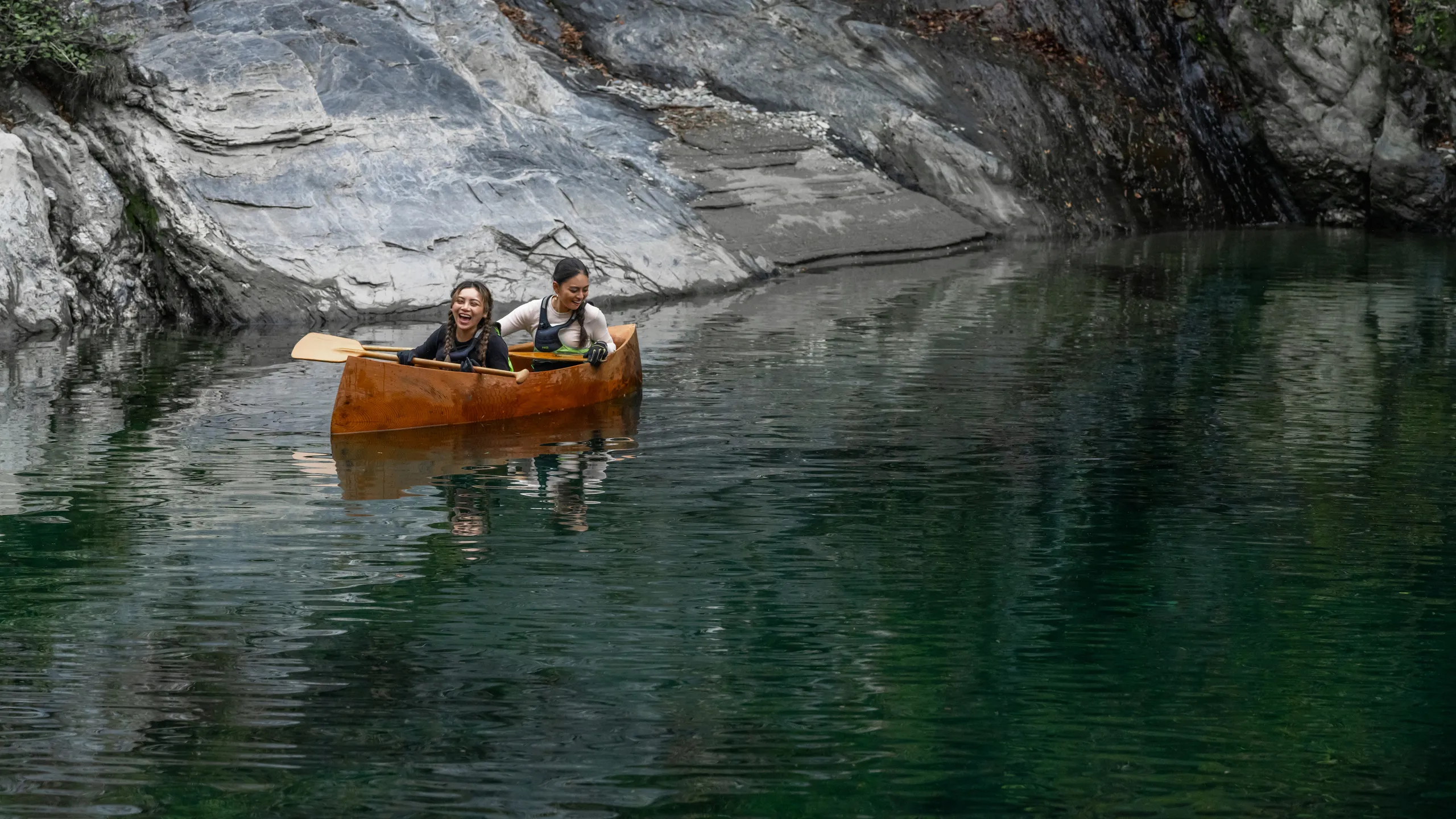 A ride on a canoe made of 100-year-old cedar & a wild game lunch